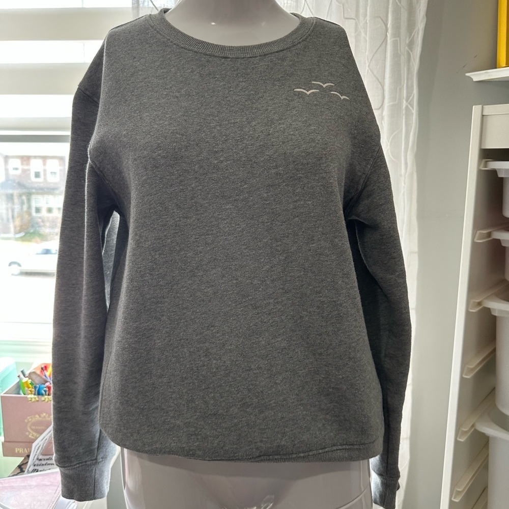 Lazy pants Gray Crew Neck Sweater - Picture 4 of 5